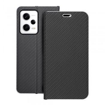 Pouzdro Luna Book Carbon pro Xiaomi Redmi NOTE 12 PRO 5G černé