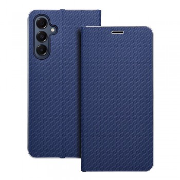 Pouzdro Luna Book Carbon pro Samsung A16 5G modré