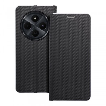 Pouzdro Luna Book Carbon pro Xiaomi Redmi 14C černé