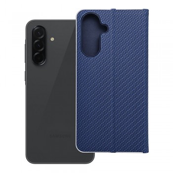 Pouzdro Luna Book Carbon pro Samsung A36 5G modré