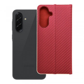 Pouzdro Luna Book Carbon pro Samsung A36 5G červené