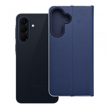 Pouzdro Luna Book Carbon pro Samsung A57 5G modré