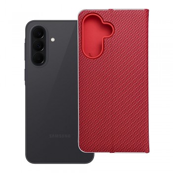 Pouzdro Luna Book Carbon pro Samsung A37 5G červené