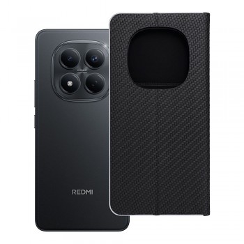 Pouzdro Luna Book Carbon pro Xiaomi Redmi NOTE 15 PRO 5G černé