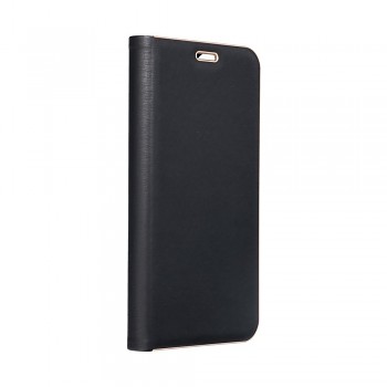 Pouzdro Luna Book Gold pro Samsung A12 / M12 černé