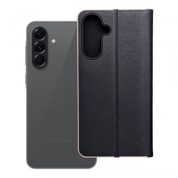 Pouzdro Luna Book Gold pro Samsung A56 5G černé