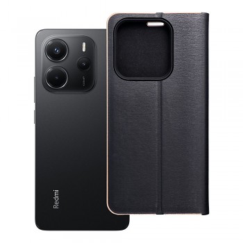 Pouzdro Luna Book Gold pro Xiaomi Redmi NOTE 14 5G černé