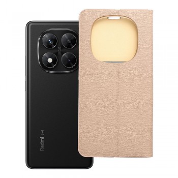Pouzdro Luna Book Gold pro Xiaomi Redmi NOTE 14 PRO 5G / 14 PRO PLUS 5G zlaté
