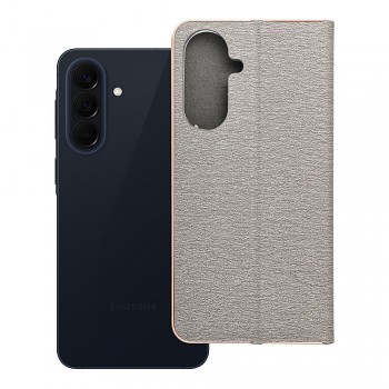 Pouzdro Luna Book Gold pro Samsung A57 5G stříbrné