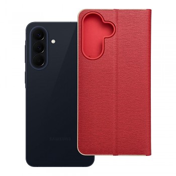 Pouzdro Luna Book Gold pro Samsung A57 5G 5G červené