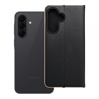 Pouzdro Luna Book Gold pro Samsung A37 5G černé