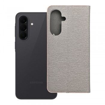 Pouzdro Luna Book Gold pro Samsung A37 5G stříbrné