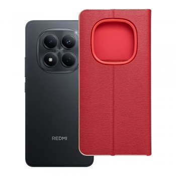Pouzdro Luna Book Gold pro Xiaomi Redmi NOTE 15 PRO 5G červené