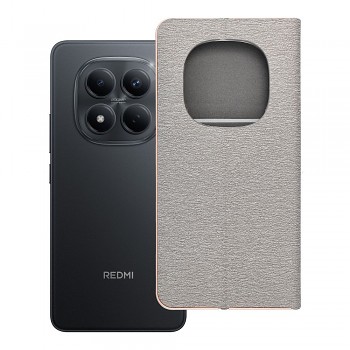 Pouzdro Luna Book Gold pro Xiaomi Redmi NOTE 15 PRO 5G stříbrné