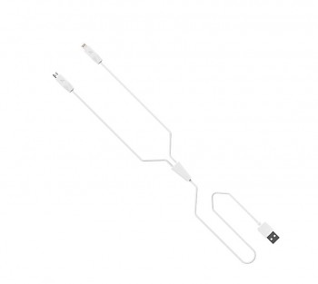 Kabel USB-A na Lightning Hoco 2.1 A 1 m X1 bílý