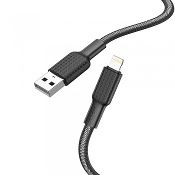 Kabel USB-A na Lightning Hoco 2.4 A 1 m X69 černo-bílý