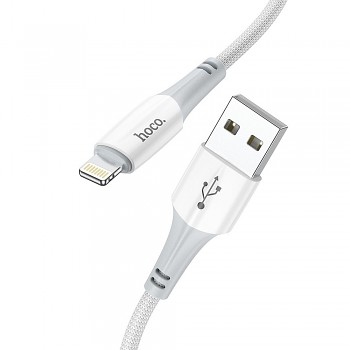 Kabel USB-A na Lightning Hoco 2.4 A 1 m X70 bílý