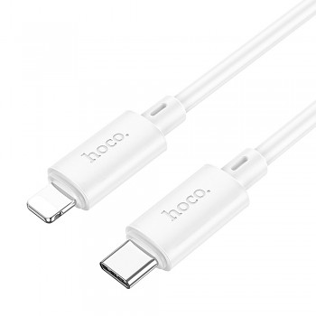 Kabel USB-C na Lightning Hoco PD 2.4 A 20 W 1 m X88 bílý