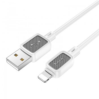 Kabel USB-A na Lightning Hoco 2.4 A 1 m X108 bílý