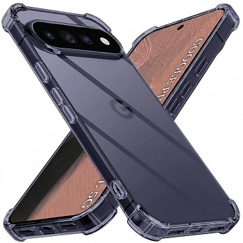 Techsuit nárazuvzdorný silikonový kryt Shockproof Clear Silicone pro Google Pixel 11 kouřově černý