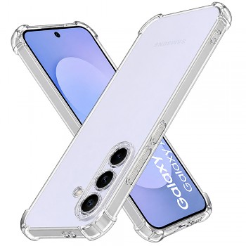 Techsuit nárazuvzdorný silikonový kryt Shockproof Clear Silicone pro Samsung Galaxy S26 FE / S25 FE čirý