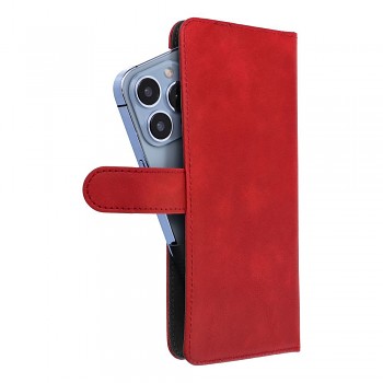 Univerzální knížkové pouzdro Common Book velikost L pro iPhone 6 Plus / 7 Plus / 8 Plus / XS Max / 11 Pro Max / Samsung Galaxy S20 FE / S21 FE / S10 Plus / A10 / A32 / A54 / Xiaomi 12 Lite / Huawei P30 Pro červené
