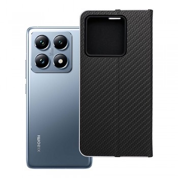 Knížkové pouzdro Luna Book Carbon pro Xiaomi 14T černé