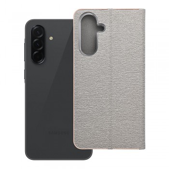 Knížkové pouzdro Luna Book pro Samsung Galaxy A36 5G stříbrné