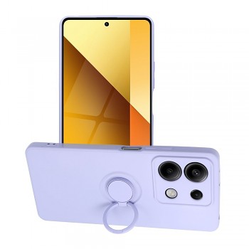 Silikonový kryt s držákem na prst pro Xiaomi Redmi Note 13 5G fialový