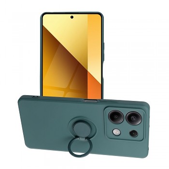 Silikonový kryt s kroužkem pro Xiaomi Redmi Note 13 5G zelený