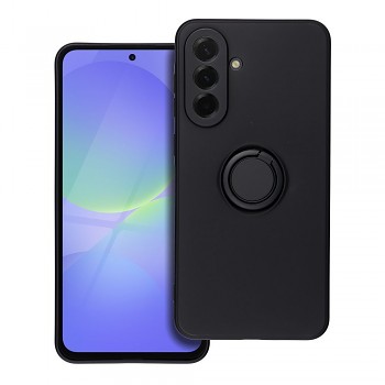 Silikonový kryt s držákem na prst pro Samsung Galaxy A36 5G černý