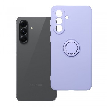 Silikonový kryt s držákem na prst pro Samsung Galaxy A56 5G fialový