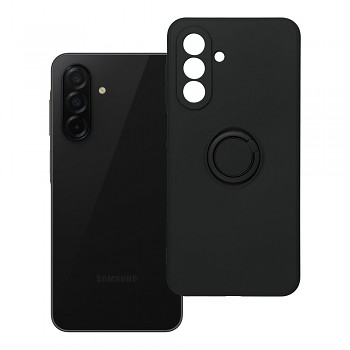Silikonový kryt s držákem na prst pro Samsung Galaxy A26 5G černý