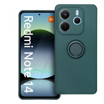Silikonový kryt Silicone Ring pro Xiaomi Redmi Note 14 5G zelený