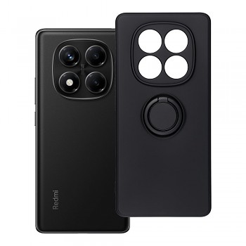 Silikonový kryt Silicone Ring pro Xiaomi Redmi Note 14 Pro 4G černý