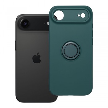 Silikonový kryt Silicone Ring pro iPhone 17 Air s držákem zelený