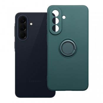 Silikonový kryt s držákem na prst pro Samsung Galaxy A57 5G zelený