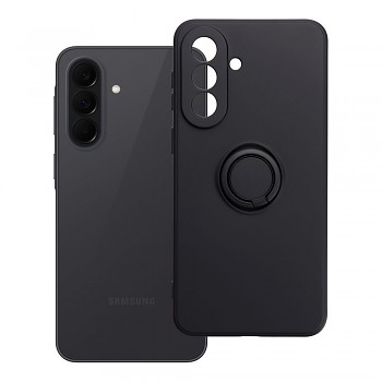 Silikonový kryt s držákem na prst pro Samsung Galaxy A37 5G černý