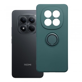 Silikonový kryt Silicone Ring pro Xiaomi Redmi Note 15 5G s držákem zelený