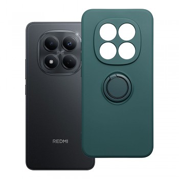 Silikonový kryt s prstýnkem pro Xiaomi Redmi Note 15 Pro 5G zelený