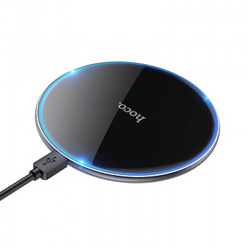 Bezdrátová nabíječka Hoco CW6 Pro 2A 15W s podsvícením černá