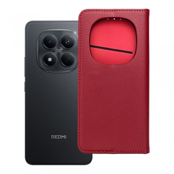 Knížkové kožené pouzdro Smart Pro pro Xiaomi Redmi Note 15 Pro 5G vínové