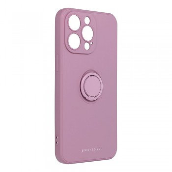 ROAR Amber Case kryt s prstencem pro iPhone 15 Pro Max fialový
