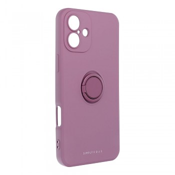 Kryt ROAR Amber Case s prstencem pro iPhone 16 Plus fialový