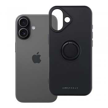 Kryt ROAR Amber pro iPhone 17 s prstýnkem černý