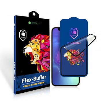 Bestsuit Flex-Buffer 5D hybridní sklo pro iPhone 13 mini s antibakteriálním povrchem Biomaster černé