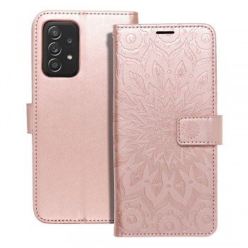 Knížkové pouzdro Mezzo Book mandala pro Samsung Galaxy A52 5G / A52 4G / A52s 5G růžově zlaté