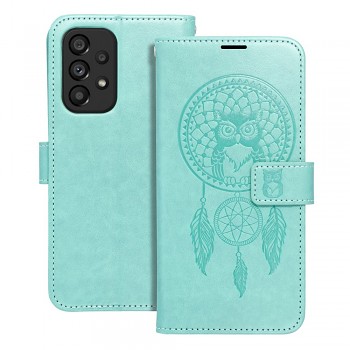 Knížkové pouzdro Mezzo Book pro Samsung Galaxy A12 / M12 lapač snů zelené