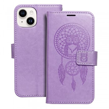 Knížkové pouzdro Mezzo Book pro iPhone 14 lapač snů fialové