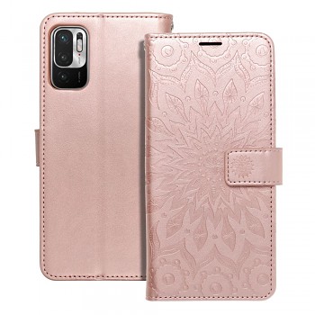 Knížkové pouzdro Mezzo Book mandala pro Xiaomi Redmi Note 10 5G / Poco M3 Pro / Poco M3 Pro 5G růžově zlaté